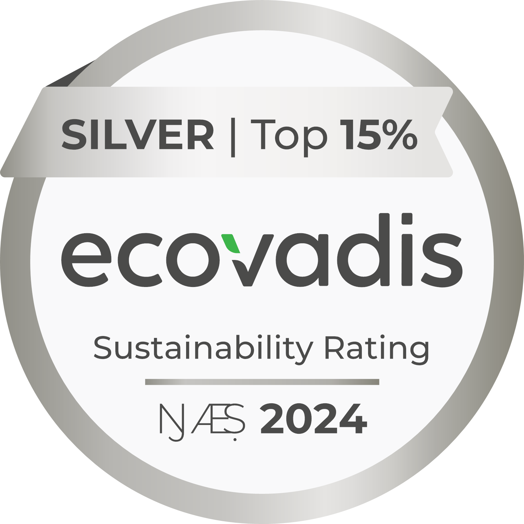 2024 Silver Ecovadis Sustainability Rating